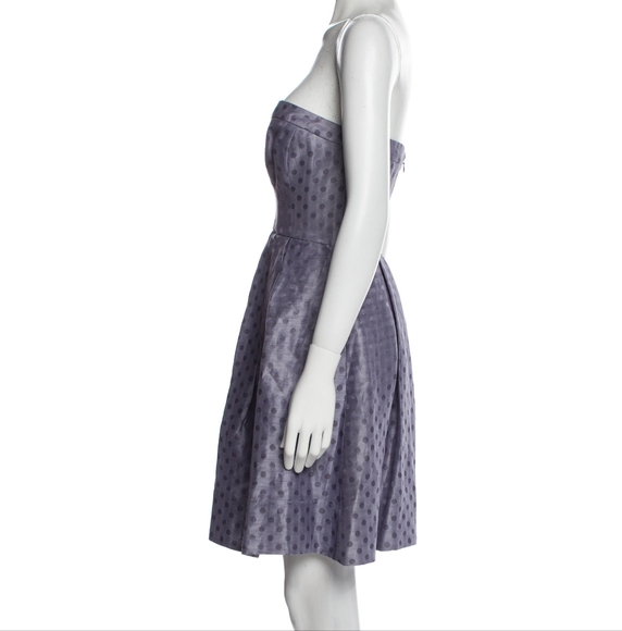Rebecca Taylor Dresses & Skirts - REBECCA TAYLOR Printed Strapless Heart Shape A- Line Dress Polka Dots